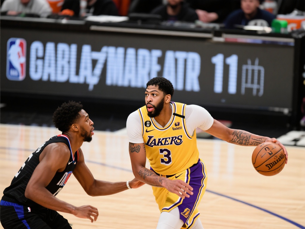 浓眉弧顶展现精准投篮,首节斩获11分显全能表现 比赛首节数据统计显示,浓眉不仅贡献了11